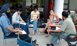 Students Sharing Thoughts in Their Freetime