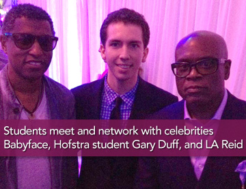 Babyface, Hofstra student Gary Duff, and LA Reid