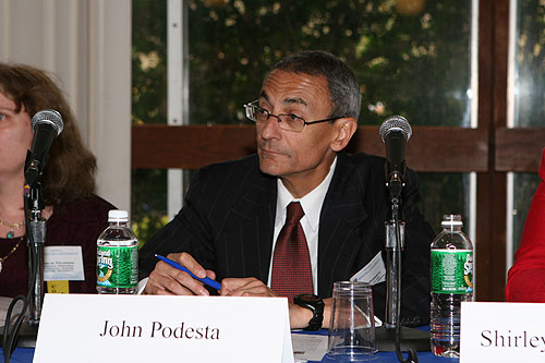 John Podesta at the Staffing and Administration panel