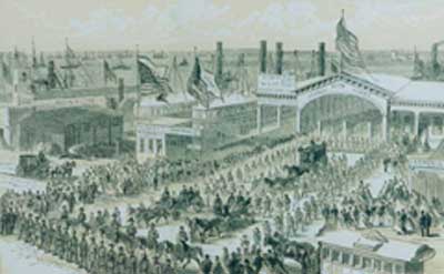 Arrival of the Remains at Desbrosses Street Ferry, Obsequies of Abraham Lincoln in the City of New York, 1866