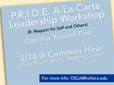 P.R.I.D.E. A-La-Carte Leadership Workshop