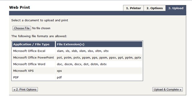 Webprint Upload and Complete 