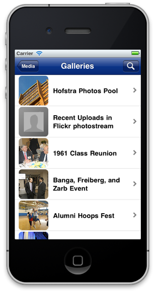Hofstra iPhone app