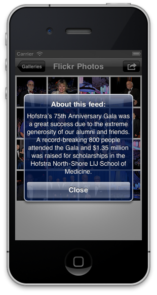 Hofstra iPhone app
