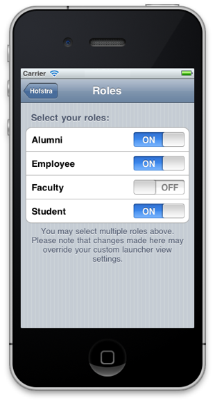 Hofstra iPhone app