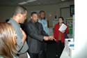 Attendees checking out innovative strategies and students' work at 'Teacher-to-Teacher' Poster Session