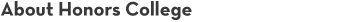 About Honors College About Honors College