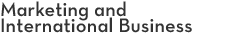 Marketing and International Business