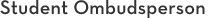 Student Ombudsperson Student Ombudsperson