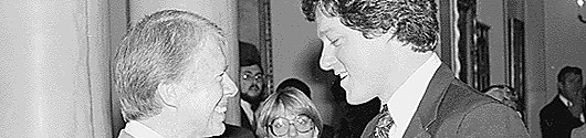 Bill Clinton and Jimmy Carter