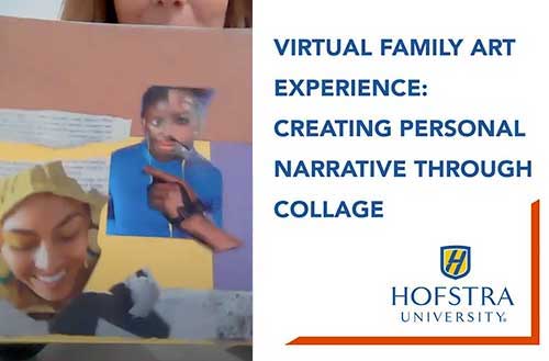 Virtual family Art Experience: Creating Personal Narrative through Collage