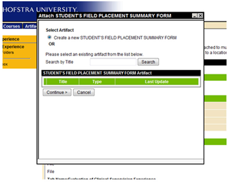 Completing the Field Placement Summary Form and the Evaluation of Clinical Supervision Experience