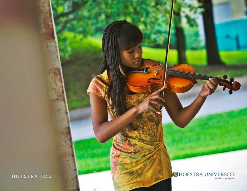 poster - student with violin