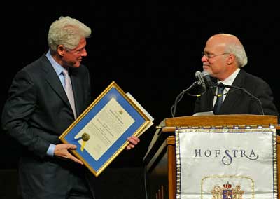 President Clinton and President Rabinowitz