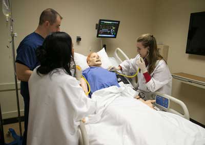 Medical students training