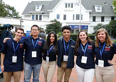 student Debate volunteers