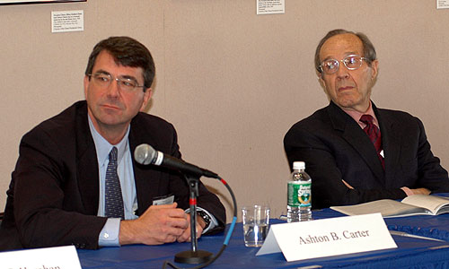 Ashton B. Carter and William Perry at the Clinton and the Nunn-Lugar Cooperative Threat Reduction Program in Russia, Belarus, Kazakhstan and Ukraine, 1993-2000