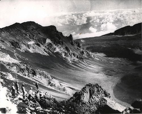 The Crater of a Hawaiian Volcano The Crater of a Hawaiian Volcano