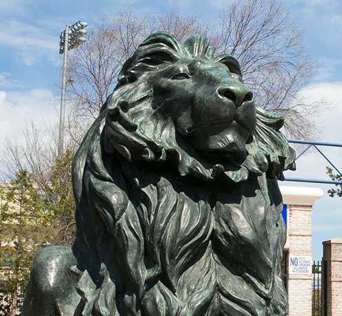 Hofstra Lion Statue