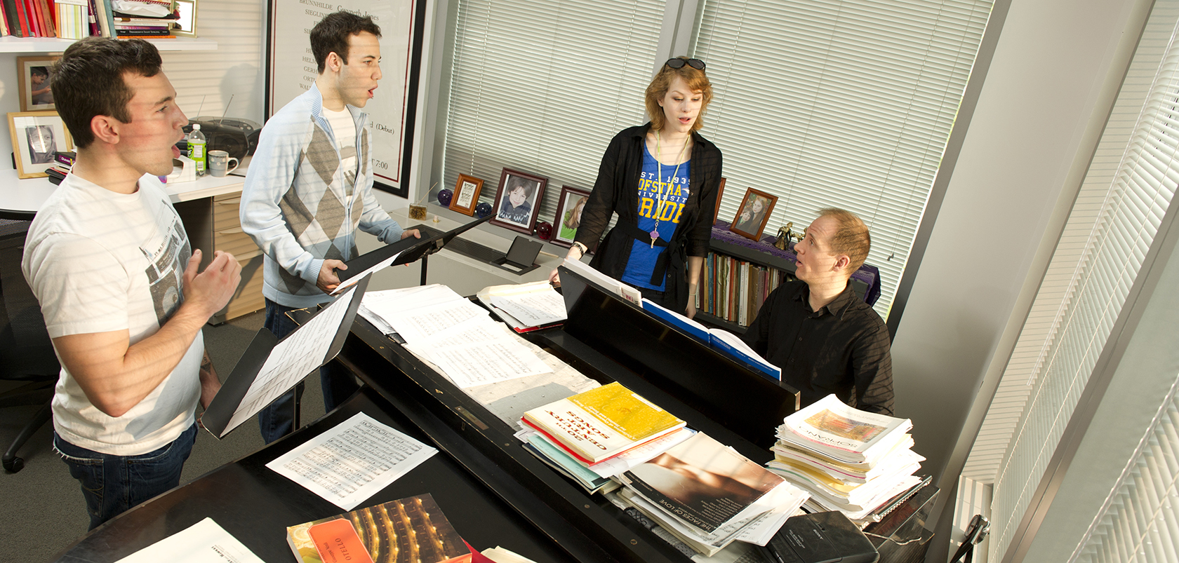 David Fryling with music students