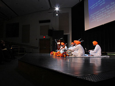 Dr. Gurnam Singh and his group performing at the Helene Fortunoff Theater, November 2011.