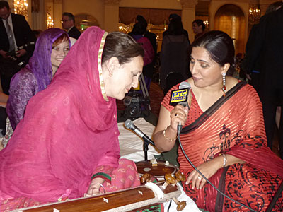 Dr Cassio interviewed by PTC Television Punjab, after the performance at the Guru Nanak Interfaith Prize, Long Island April 2012