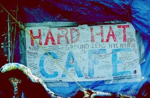Hard Hat Cafe Signage