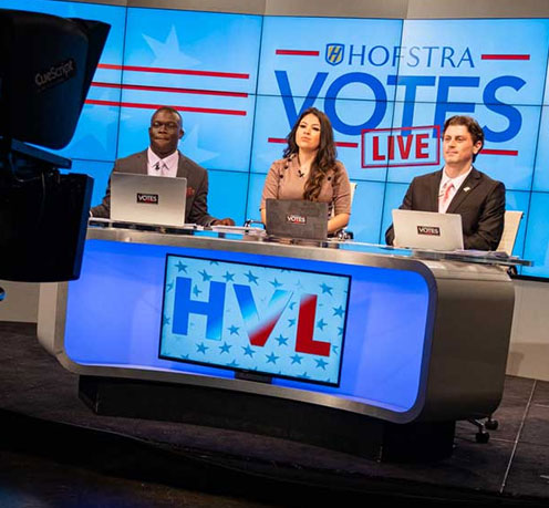 Hofstra Votes live studio