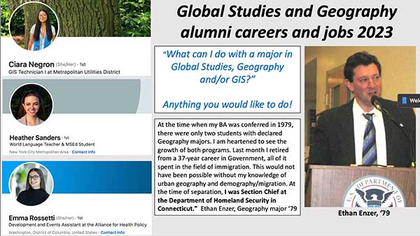 Global Studies and Geography alumni careers and jobs 2023