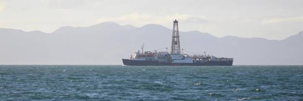 Large Oil vessel in the ocean