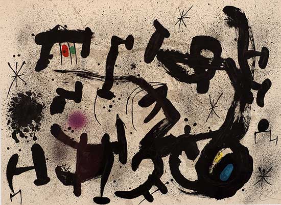 Joan Miró  (Spanish, 1893-1983)  Homage to Joan Prats (Homenatge a Joan Prats), 1975