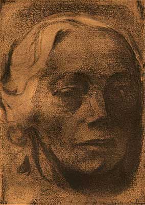 Drawing of a human face