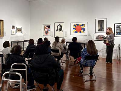 People in the museum