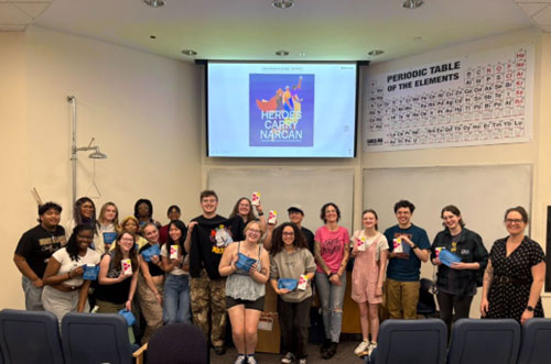 Narcan training event hosted by Hofstra’s chapter of Delta Delta Epsilon featuring Dr. Jennie Sucilsky from Long Island Community Connections.