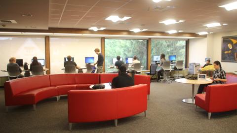 Students in the Learning Center