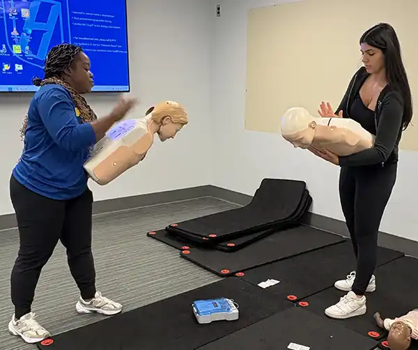 Health Works, babies, demo