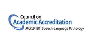 CAA Speech-Language Pathology accredited badge