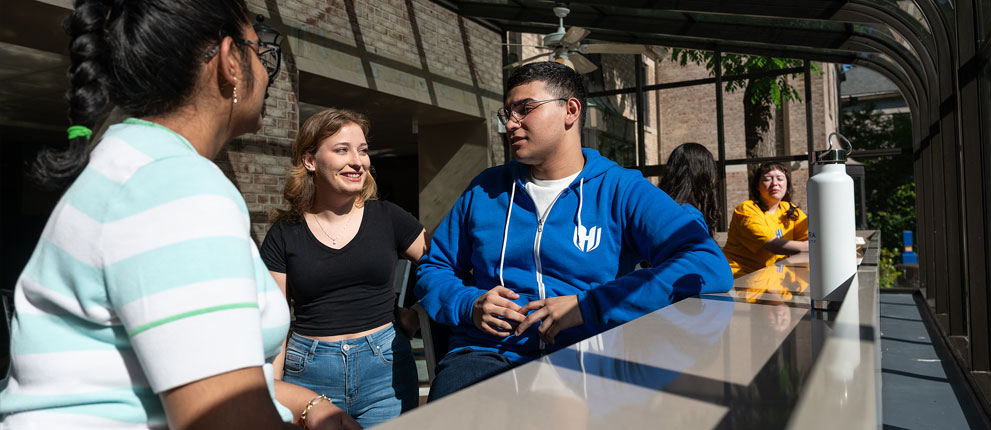 Students hanging out