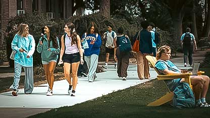 students, campus, commuter