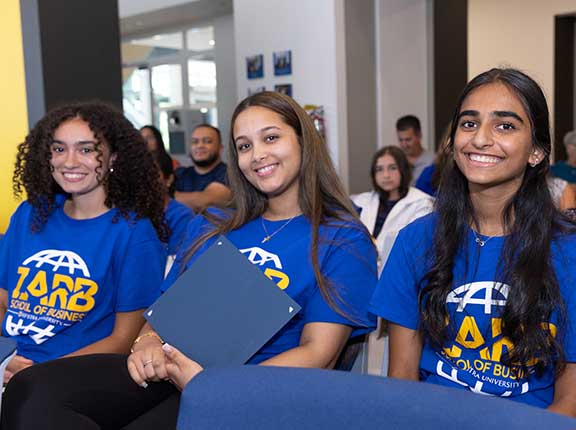 Smiling students