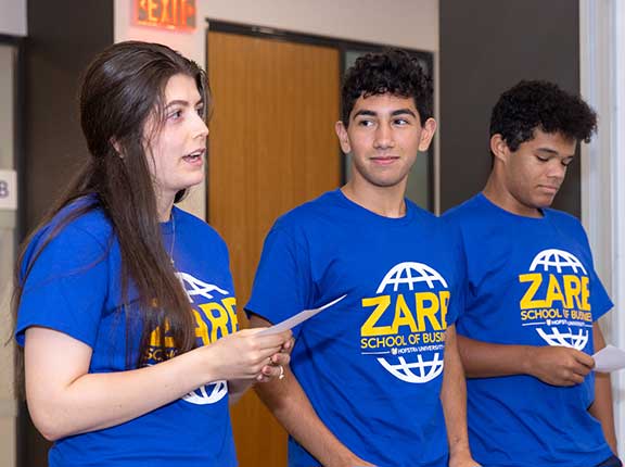 Smiling students