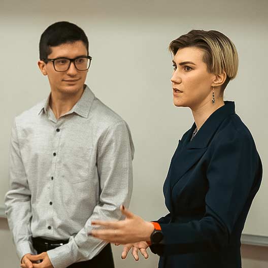 Management Students Presenting