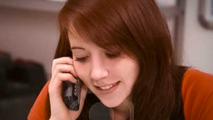 Student on Phone