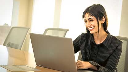 Student with Laptop