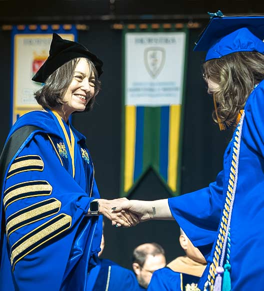 President Poser at Commencement