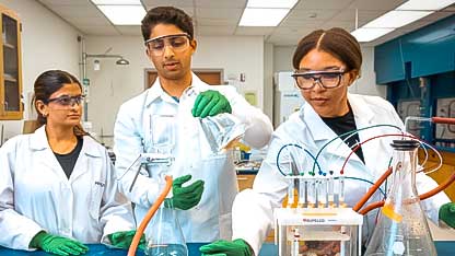Student in Lab
