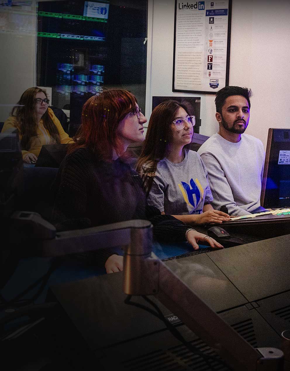 Students in studio