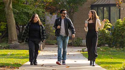 Students Walking on Campus