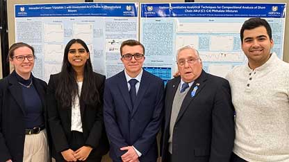 Hofstra Students with Chemistry Faculty